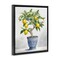 Stupell Industries Traditional Potted Lemon Tree Floating Frame Design by Kim Allen